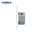 Livolo EU Luxus Weiß Kristallglas Türklingel Smart Touch Schalter 1 Gang 1 Way VL-C701B-11/12/13/15